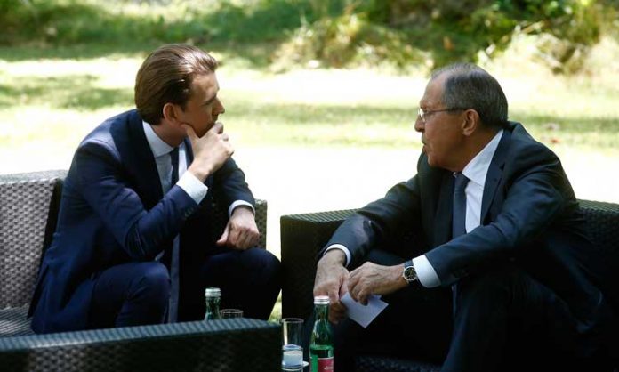 Sebastian Kurz und der russische Außenminister Lavrov