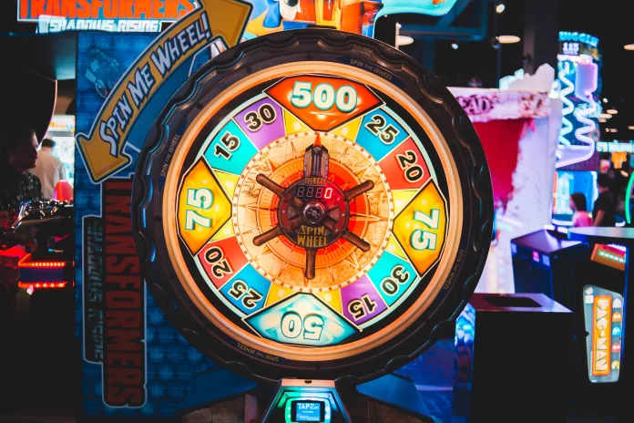 Ein Spin Wheel in einem Casino